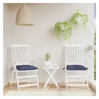 VidaXL Stuhlkissen 2 Stk. Marineblau 50x50x7 cm Oxford-Gewebe