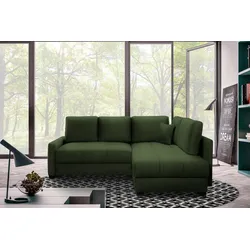 Ecksofa EXXPO - SOFA FASHION "Chester, Boxspring Federkern-Polsterung für bequemeren Sitzkomfort", grün, B:241cm H:92cm T:182cm, Sofas, L-Form, schmale Armlehnen, Bettfunktion u. Bettkasten