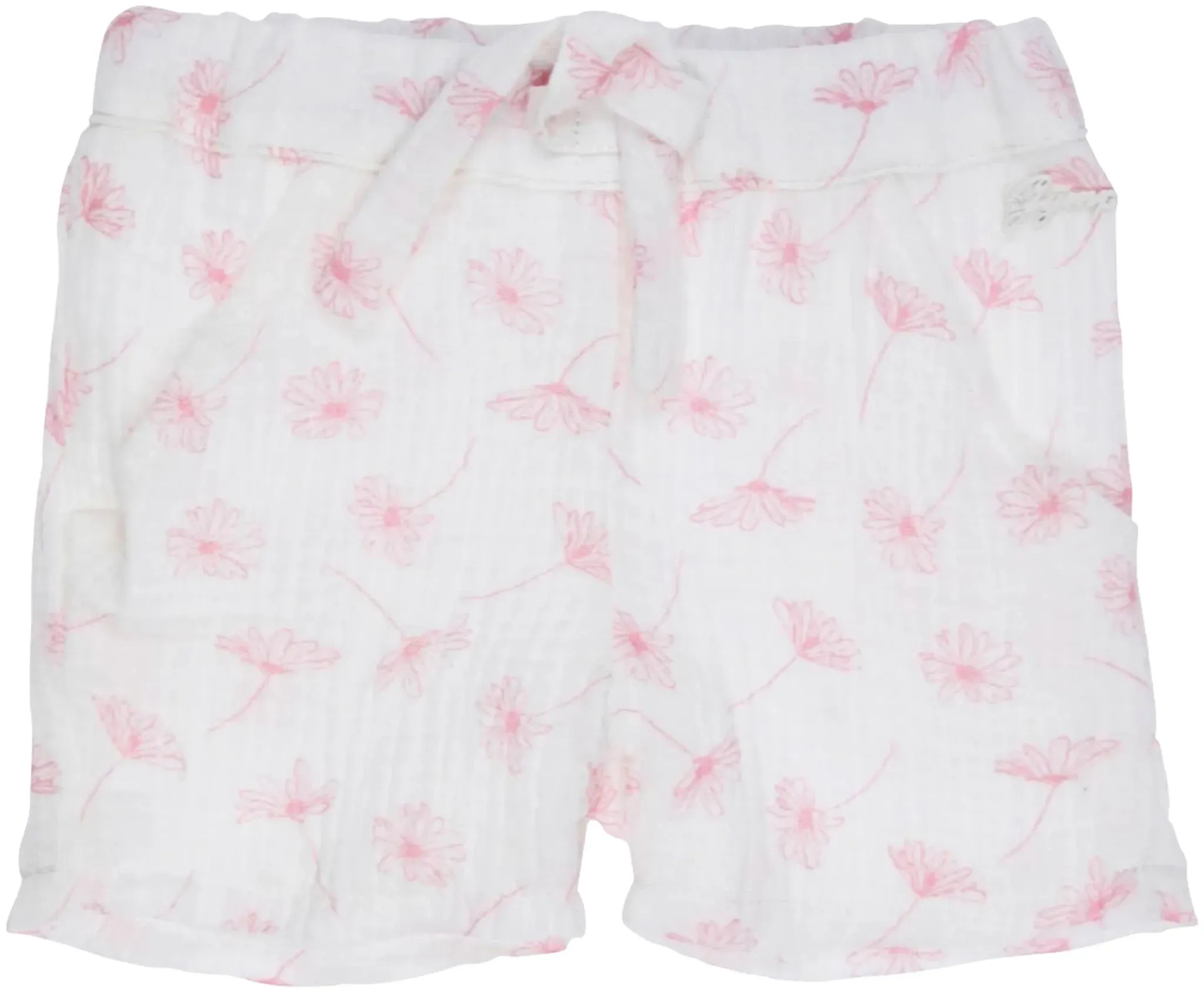 Gymp Musselin-Shorts Blumen, natur, 62