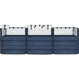 GARANTIA Ergo Quadro TurboPlus U L 240 x 160 x 80 cm Grau