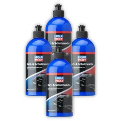 4x 500ml LIQUI MOLY 21763 Hart- & Schutzwachs Lackpolitur zum Schutz & Erhalt