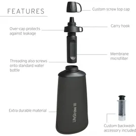 Lifestraw Peak Squeeze Bottle 1L (grey)