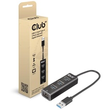 Club 3D SenseVision Multiport-Adapter, RJ-45, USB-A 3.0 [Stecker] (CSV-1430)