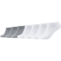 CAMANO Sneakersocken 7er Pack Grau/Weiß 35-38
