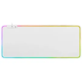 deltaco WMP90 RGB Gaming Mauspad XL Weiss