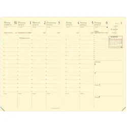 Geschäft Prestige VZ Soho, Wochenkalender, 1 Woche/2Seiten, Spaltenansicht, 100 x 150 mm, schwarz