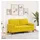 vidaXL 2-Sitzer-Sofa mit Zierkissen Gelb 140 cm Samt