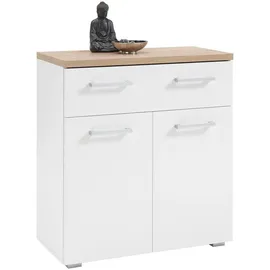 Stella Trading Schuhschrank 78 x 85 x 38 cm 2 Fächer, 1 Schublade weiß / weiß