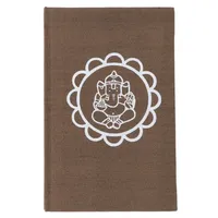 Guru Shop Notizbuch, Tagebuch - Elefant Mandala Braun, Ganesh