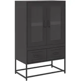 vidaXL Highboard 68 x 111,5 x 39 cm Schwarz