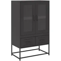 vidaXL Highboard 68 x 111,5 x 39 cm Schwarz