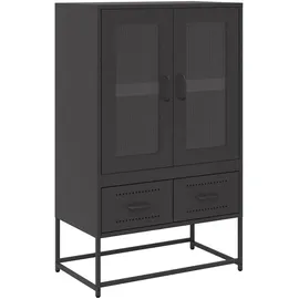 vidaXL Highboard 68 x 111,5 x 39 cm Schwarz