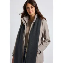 STREET ONE STREET ONE, Damen, Gr. onesize, anthrazit melange, Stoff, 75% Polyester, 22% Polyacryl, 3% Elasthan, unifarben, Modetücher Schal, Feinstrick
