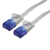 Value Patchkabel Cat.6A (Class EA) UTP, extra-flach, grau, 2 m