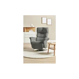 HIMOLLA Relaxsessel 7628 Leder 83 x 113 x 92 cm Grau
