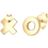 Elli XOXO Wording Trend Cool Blogger 925 Silber Figa Gold Damen