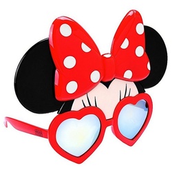 Sun Staches Kostüm Minnie Maus Partybrille, Für Leute mit Durchblick: lizenzierte Funbrille im Disney-Design rot
