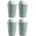 4er Set 50 Liter Grün/Weiß