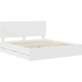 vidaXL Moderner Bettrahmen 180 x 200 cm Weiß