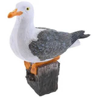 Tubayia Realistische Rabe/Möwe Gartenfigur Tiere Vogel Modell für Haus Garten Dekoration/Foto Requisiten (Möwe #20 x 9 x 20 cm)