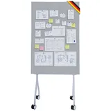 Floordirekt Mobile Präsentationstafel Giant Doppelseite Filztafel 80 x 120 cm