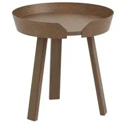 Muuto - Around Beistelltisch/Sofa-Tisch Small Stained Dunkel Brown