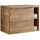 Lomadox Badezimmermöbel Waschtisch-Unterschrank Set, Wotaneiche Nb., 2 Softclose-Auszüge, 1 Regal, B/H/T ca. 81/59,5/46 cm Hergestellt in Europa, Badezimmer, Badezimmerschränke, Waschtischkombinationen