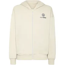 Plein Sport Scratch Kapuzensweatjacke Grau/Beige 5XL