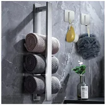 plainshe Badetuchhalter Ohne Bohren Silber