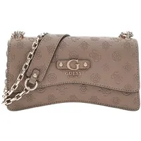 GUESS Schultertasche Gerty Convertible Xbody Flap Bag Dark Taupe