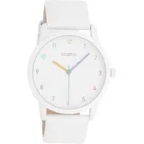 Oozoo Armbanduhr Timepieces Analog Leder weiß UOC11059 -