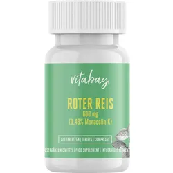 Roter Reis 600 mg mit 0.49 % Monacolin K Vegan 120 ST