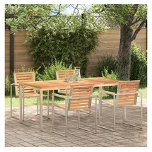 vidaXL Esstisch Gartentisch 180 x 90 x 75 cm Teak/Braun
