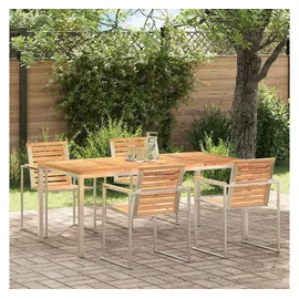 vidaXL Esstisch Gartentisch 180 x 90 x 75 cm Teak/Braun