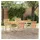 vidaXL Esstisch Gartentisch 180 x 90 x 75 cm Teak/Braun