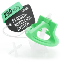 greate 250-teiliges Fliesen Nivelliersystem 2mm - Fliesen Verlegehilfe