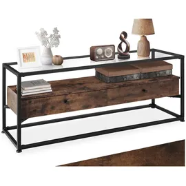 Tectake Sideboard Maidenhead 121,5 x 41,5 x 50,5 cm Braun