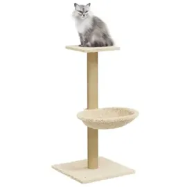 vidaXL Kratzbaum mit Sisal-Kratzsäule 74 cm creme