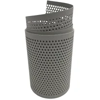 zaun|zu® Sichtschutzstreifen 255 x 15 cm grau Metall 2 St.