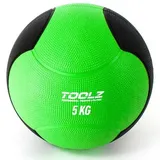 toolz 5kg Medizinball-Grün,Schwarz