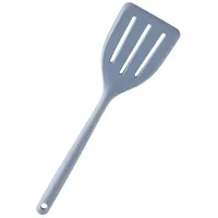 Mastrad Silikon-Pfannenwender, Bratgutwender, Heber, Küchenhelfer, Grau, F10814