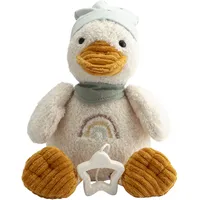 Sterntaler Spieluhr mittel Ente Edda Lou, Kuscheltier mit Einschlafhilfe für Jungen und Mädchen, Melodie Brahms Wiegenlied