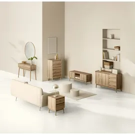 5five simply smart 5five - Konsole mit 2 schubladen in natürlicher eichenoptik abana
