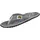 Gumbies Original T-Strap-Zehentrenner Grau 37