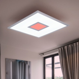 ETC Shop LED Panel Esszimmerlampe Wohnzimmerleuchte Flurleuchte Tageslichtlampe, RGB dimmbar Fernbedienung cct Timer Memory