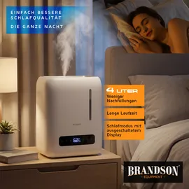 Brandson Luftbefeuchter 4 Liter schwarz