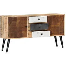 vidaXL Sideboard 118x30x62 cm Massivholz Mango