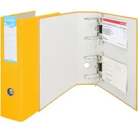 Donau Elektronik Doppelordner DIN A5 75 mm Gelb 1 St.