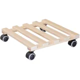 wagner® design yourself Wagner design yourself Pflanzenroller GH 0438 Holz buche quadratisch 34,0 x 34 cm Hellbraun FSC®