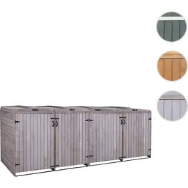 MCW Mülltonnenverkleidung H74 316 x 126 x 98 cm grau